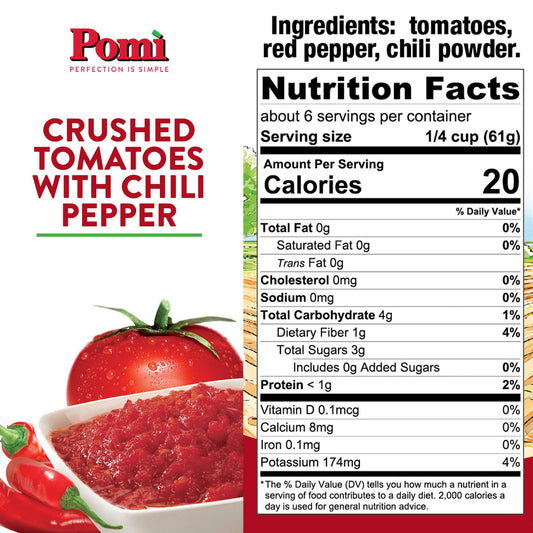 Nutrition Information - Crushed Tomatoes with Chili Pepper