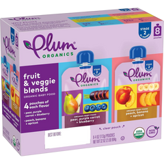 Fruits & Veggie Blends Organic Baby Food (8 Pack)