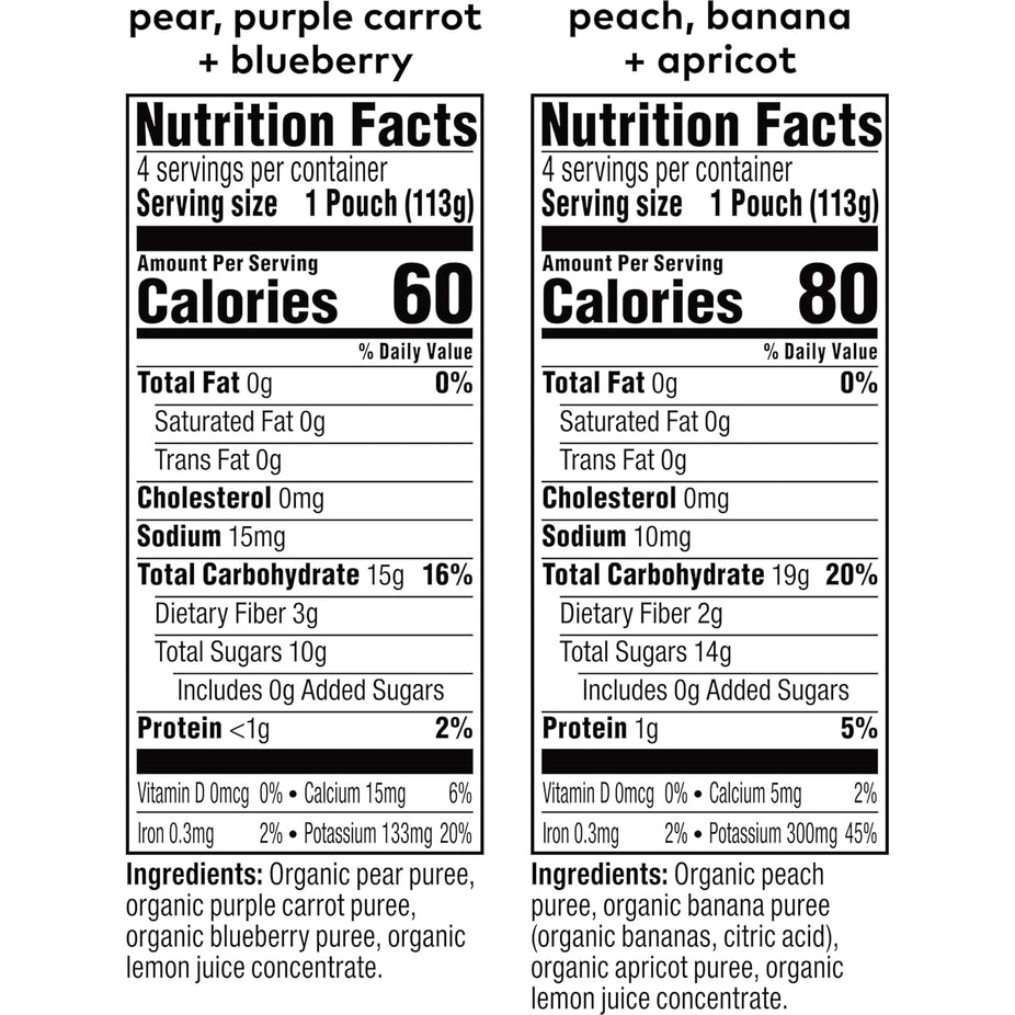 Fruits & Veggie Blends Organic Baby Food (8 Pack)