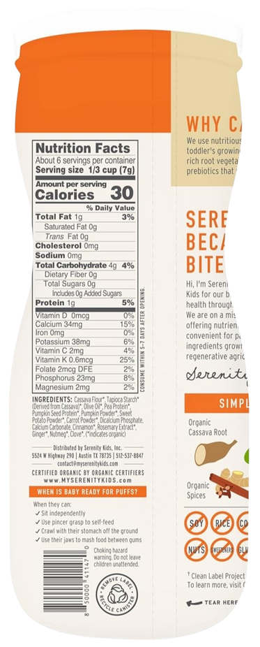 Pumpkin & Cinnamon Grain Free Puffs