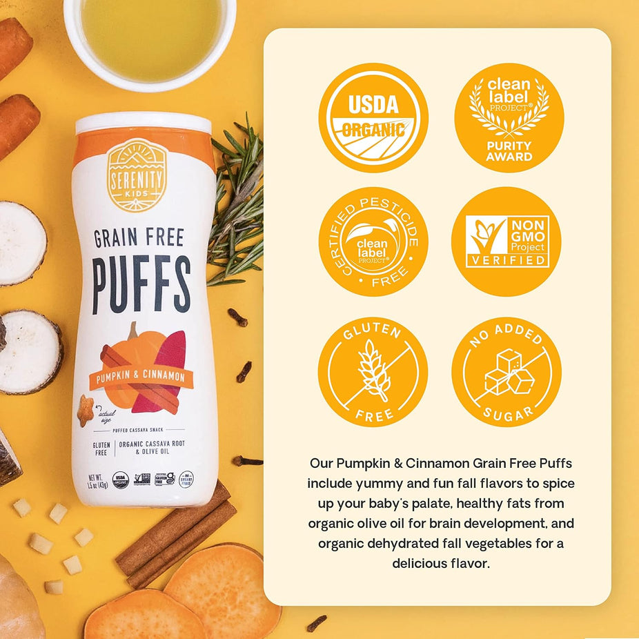 Pumpkin & Cinnamon Grain Free Puffs