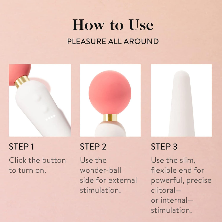 Double-Sided Wand Vibrator