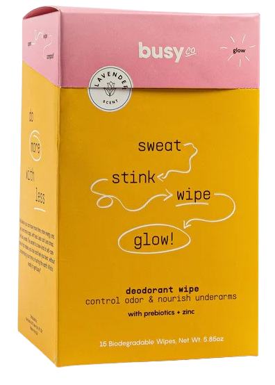 Glow Deodorant Wipes (15 CT)