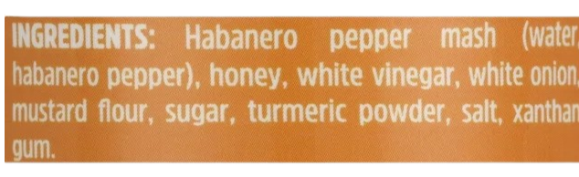 Habanero Honey Mustard Sauce