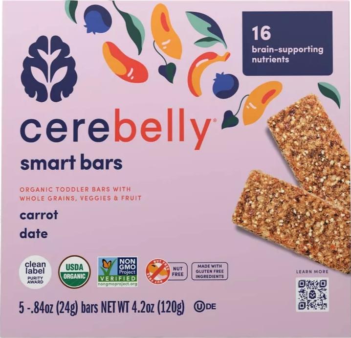 Organic Carrot Date Smart Snack Bars (5 CT)