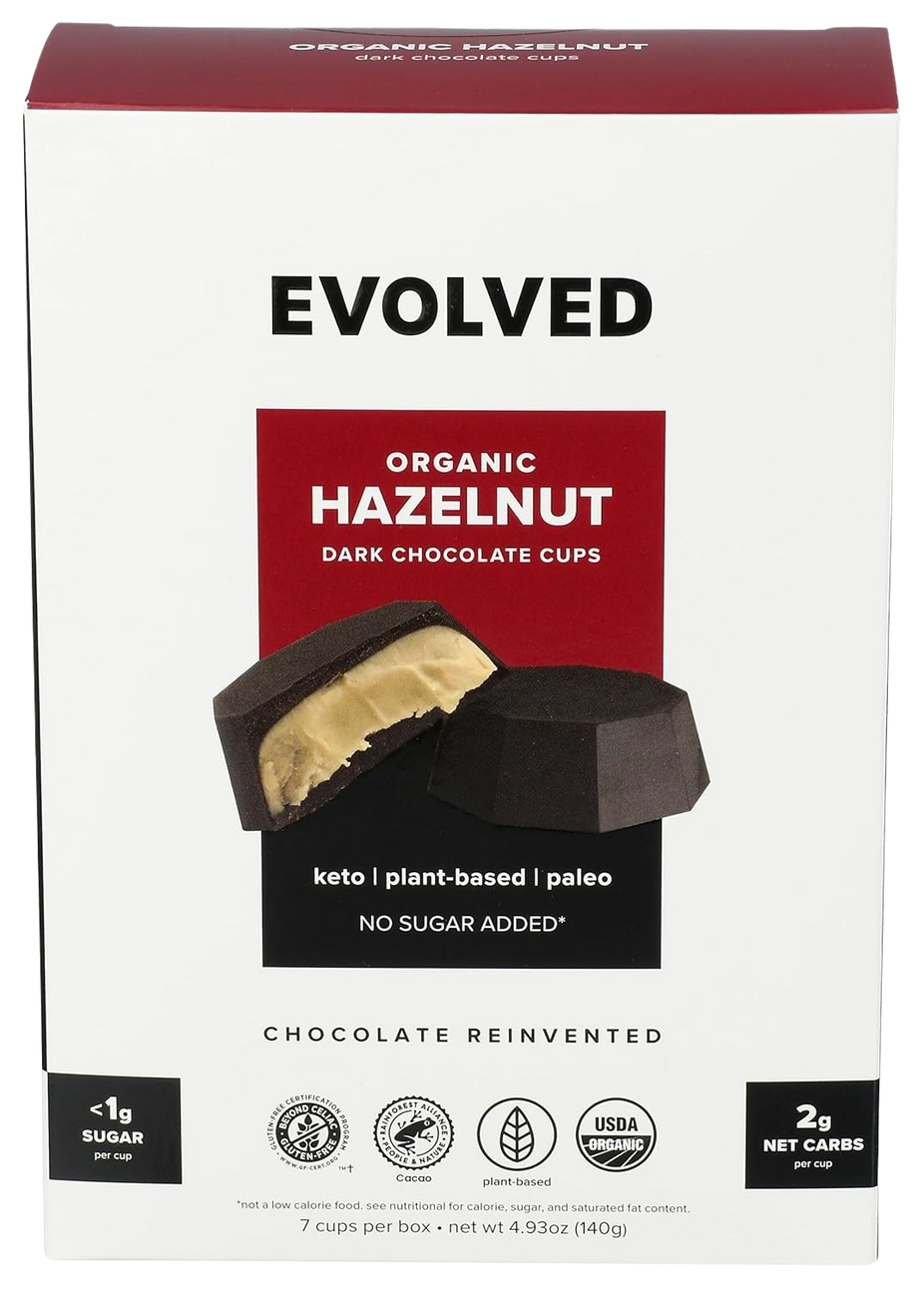 Hazelnut Dark Chocolate Cups