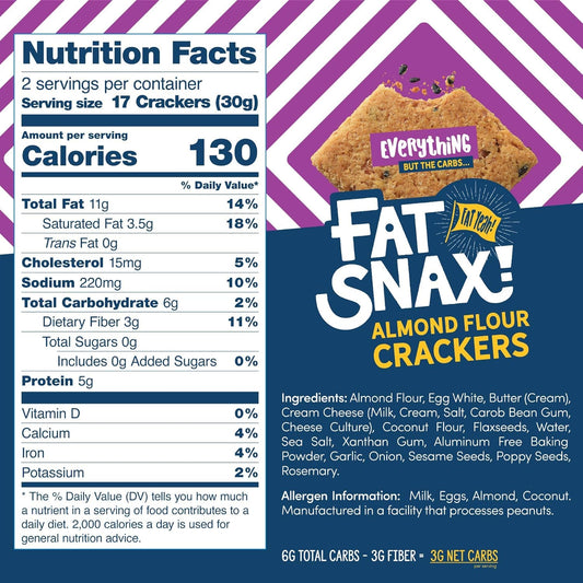 Nutrition Information - Everything Crackers