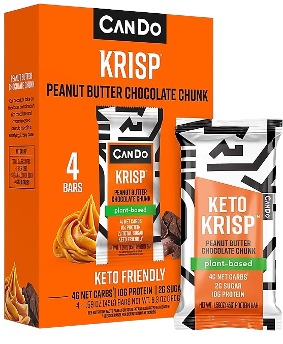 Peanut Butter Chocolate Chunk Keto Krisp Bar (4 Pack)