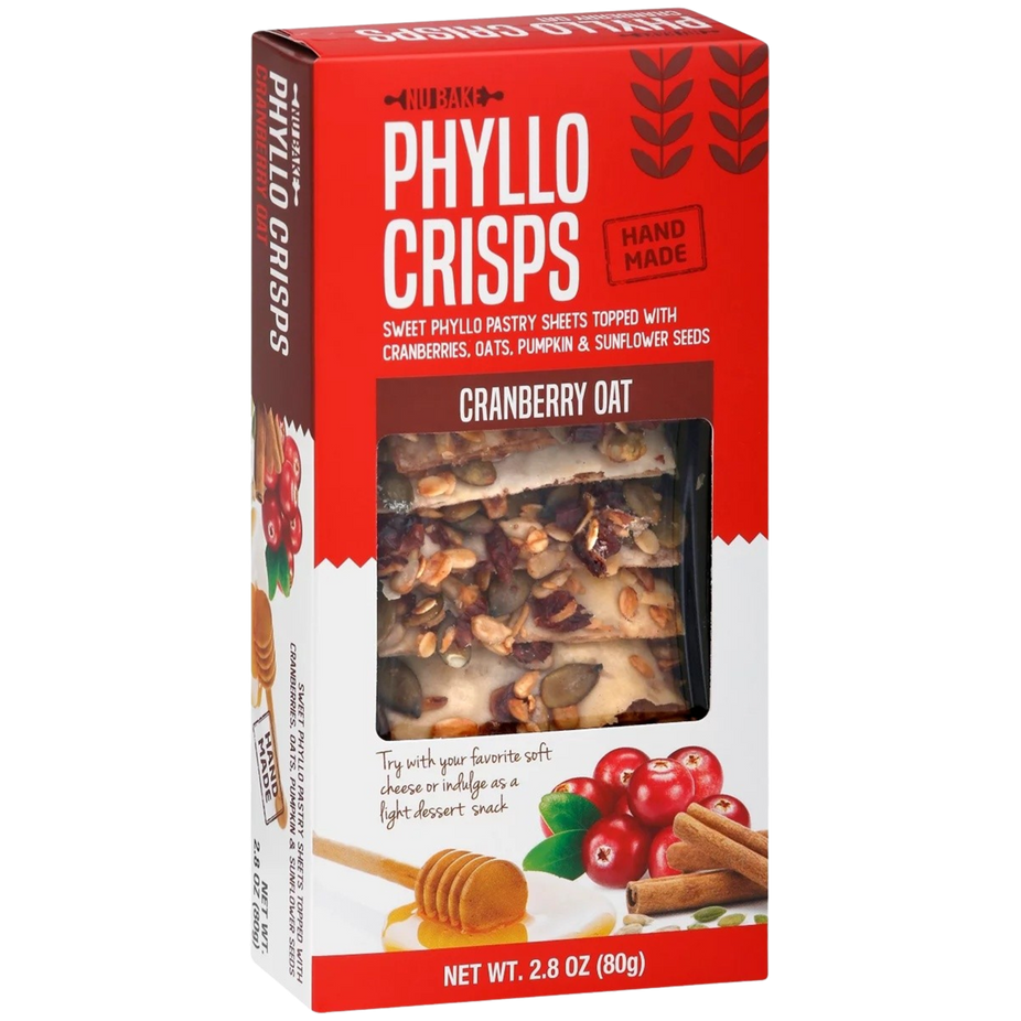 Cranberry Oat Phyllo Crisps