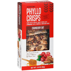 Cranberry Oat Phyllo Crisps