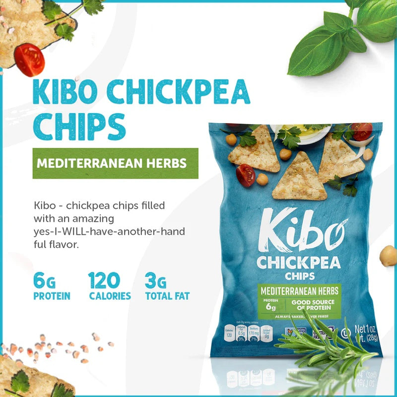 Chickpea Chips with Mediterranean Herbs (6 Pack)