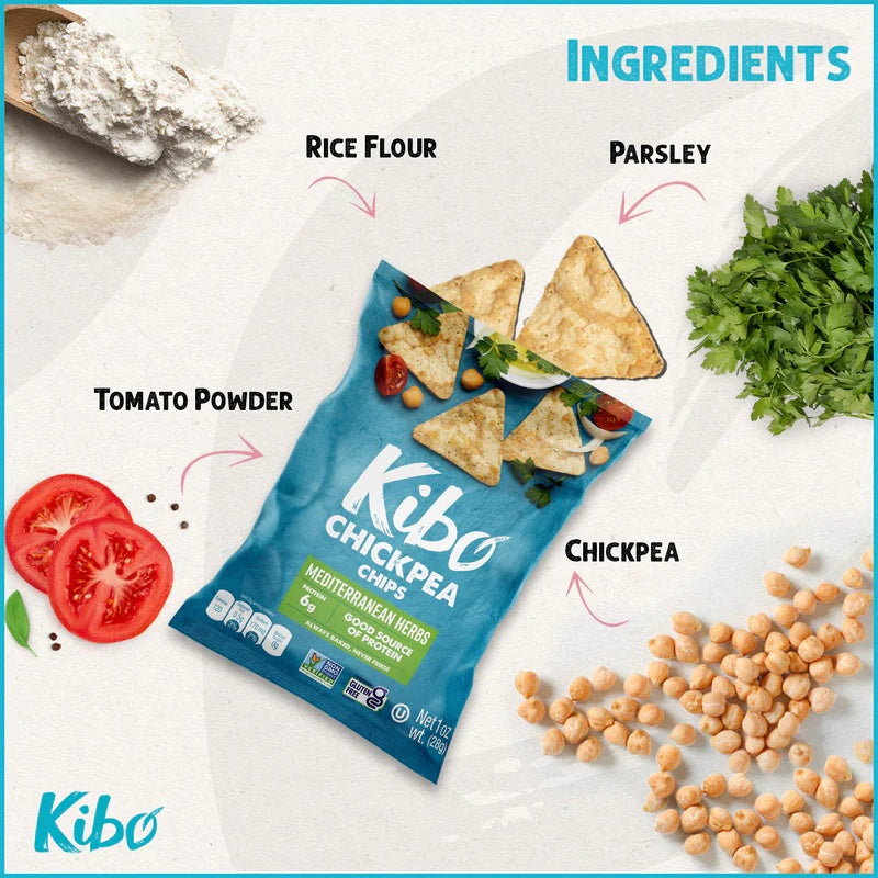 Chickpea Chips with Mediterranean Herbs (6 Pack)