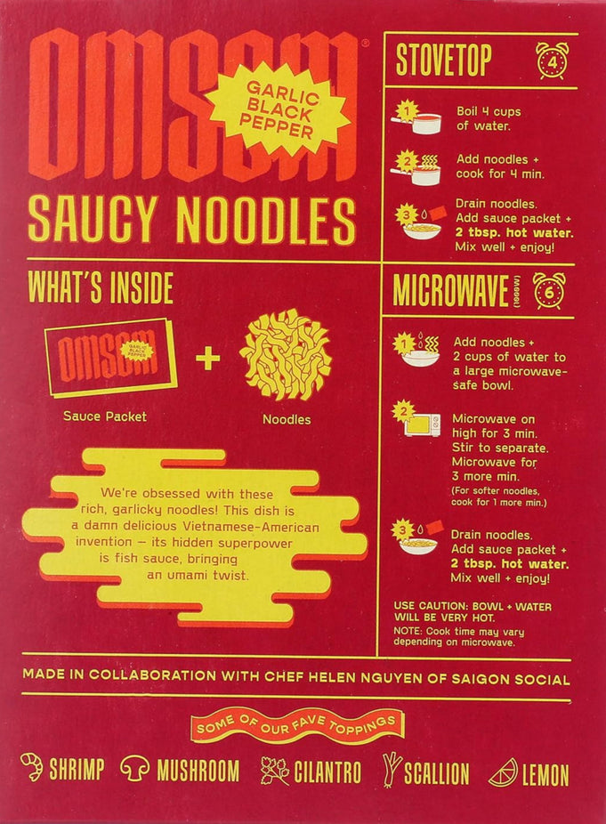 Garlic Black Pepper Saucy Noodles