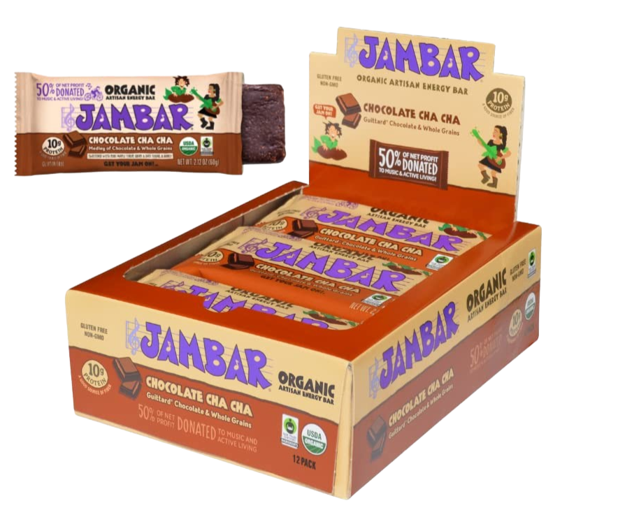 Organic Artisan Energy Bar - Chocolate Cha Cha (12 CT)