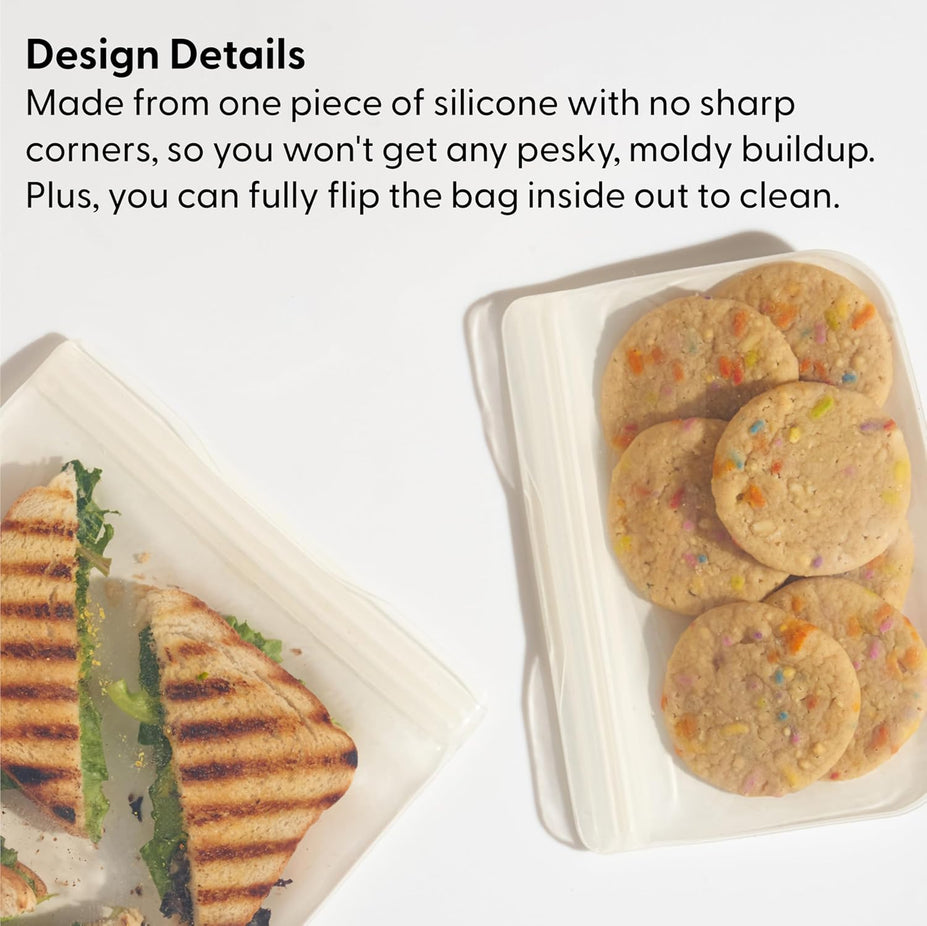 10oz Portable Silicone Bag - Cream