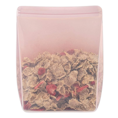 50oz Silicone Reusable Standup Storage  - Blush