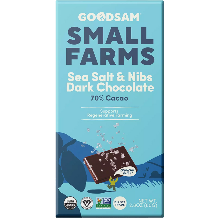 Sea Salt & Nibs Chocolate Bar