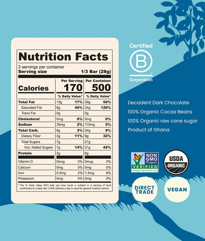 Sea Salt & Nibs Chocolate Bar