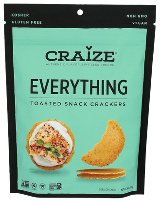 Everything Toasted Corn Crackers