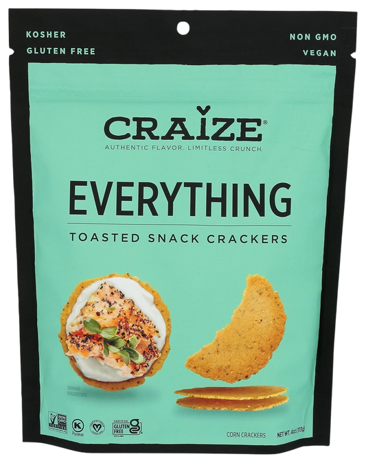 Everything Toasted Corn Crackers