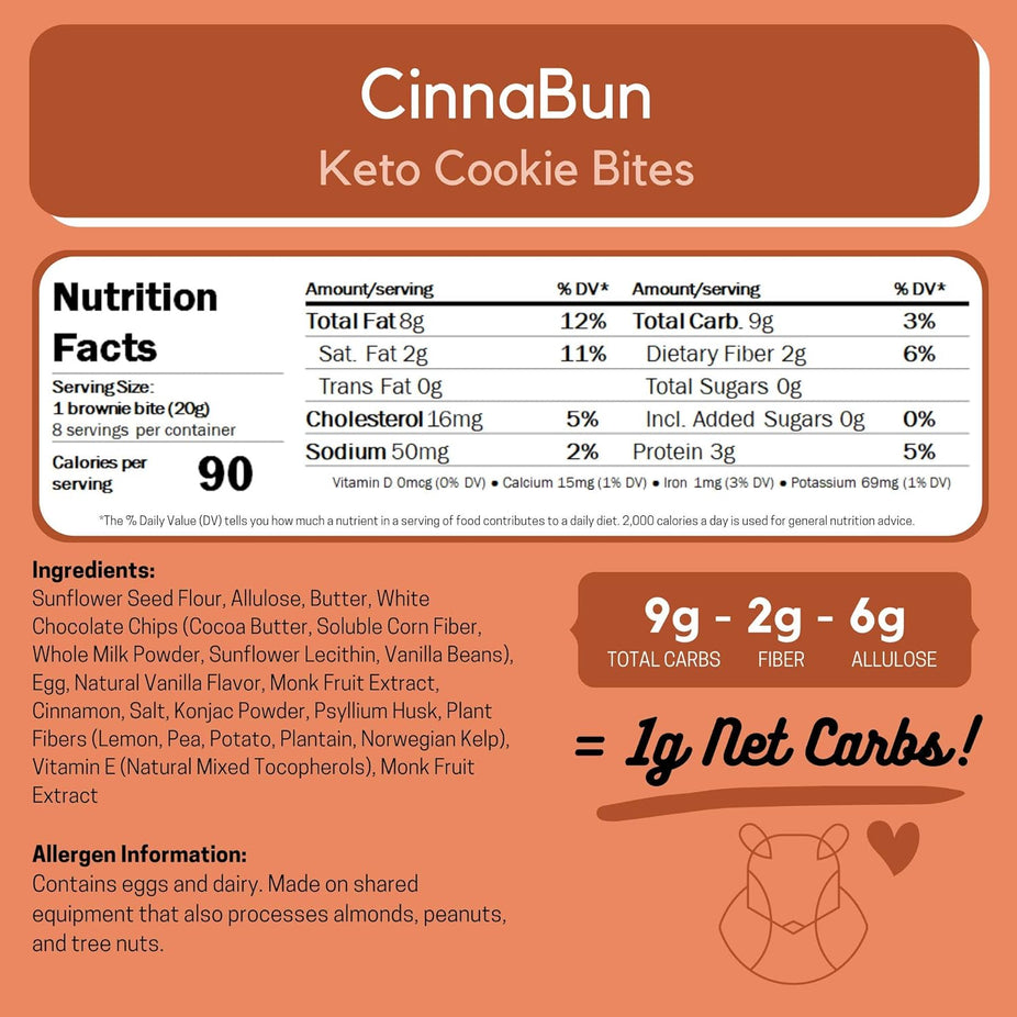 Keto Cookie Bites Cinnabun