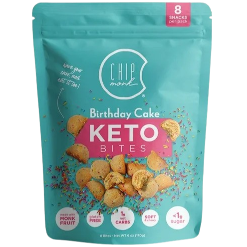 Baking Birthday Cake Keto Cookie Bites