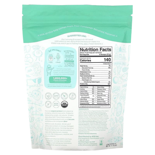 Organic Plant Protein Powder, Unflavored