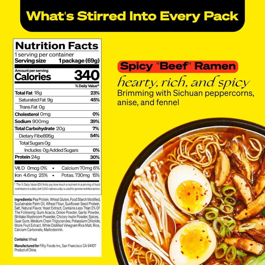 Spicy Beef Plant-Based Ramen (6 Pack)