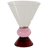 Totem Glass - Pink & Amber
