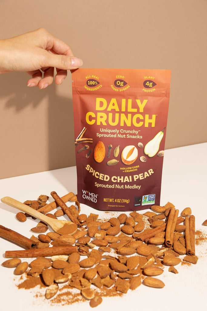 Daily Crunch Spiced Chai Pear Sprouted Nut Medley – Martie