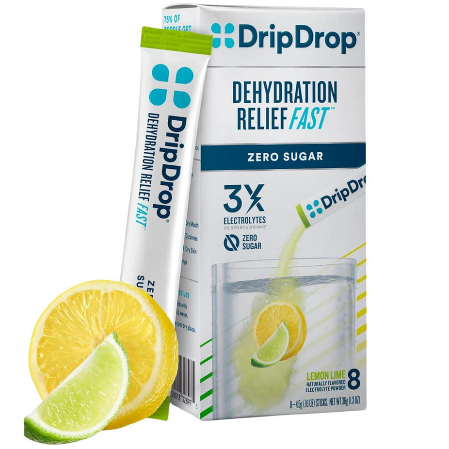 Dehydration Relief Fast Electrolyte Drink Mix Lemon Lime - Zero Sugar