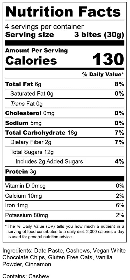 Cinnamon Roll Energy Bites