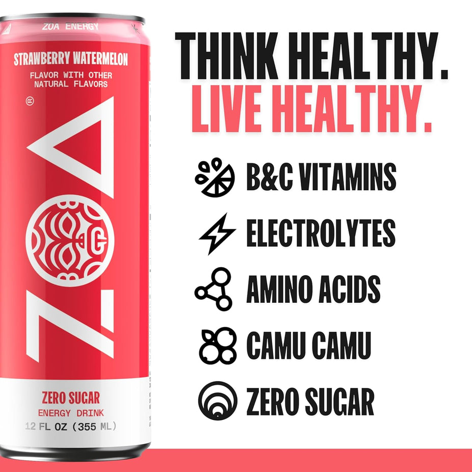 Strawberry Watermelon Energy Drink (12 Pack)