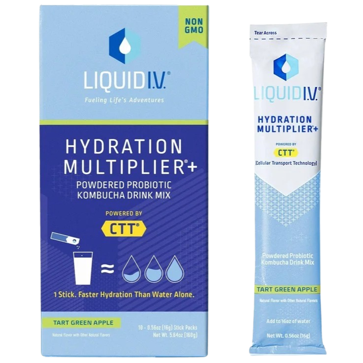 Hydration Multiplier + Powdered Probiotic Kombucha Drink Mix - Apple