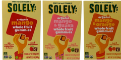 Organic Whole Fruit Gummies Snacks 3 Flavor Sampler - Mango, Mango & Guava, Mango & Orange