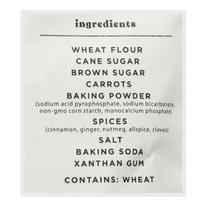 Carrot Cake Muffin & Bread Mix