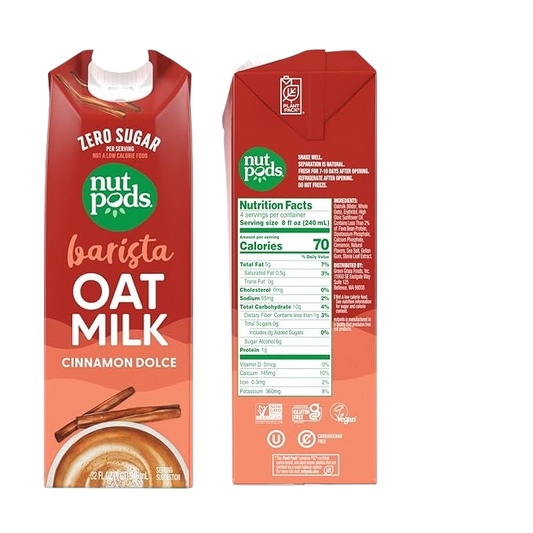 Nutrition Information - Cinnamon Dolce Barista Oatmilk