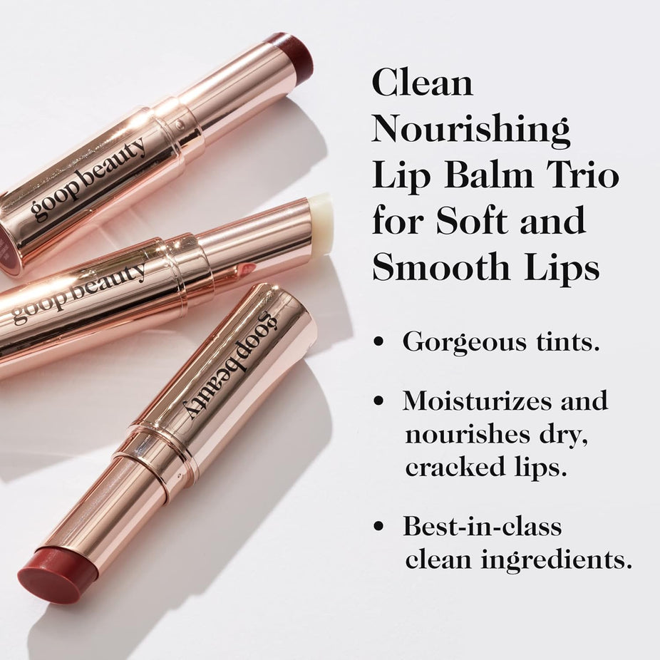 Goopgenes Clean Nourishing Lip Balm Trio (3 CT)