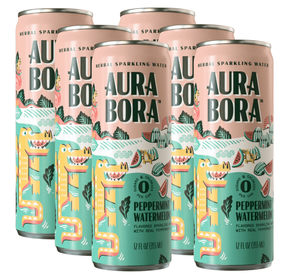 Peppermint Watermelon Sparkling Water (6 Pack)