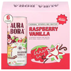 Raspberry Vanilla Sparkling Water (6 Pack)