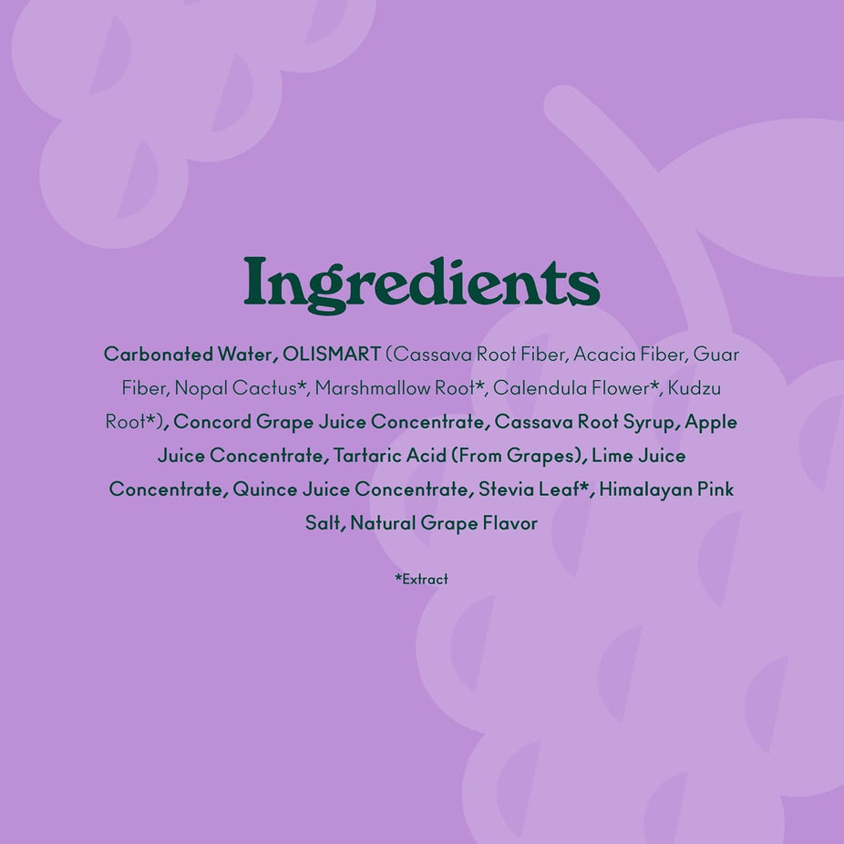 Classic Grape Prebiotic Soda (4 Pack)