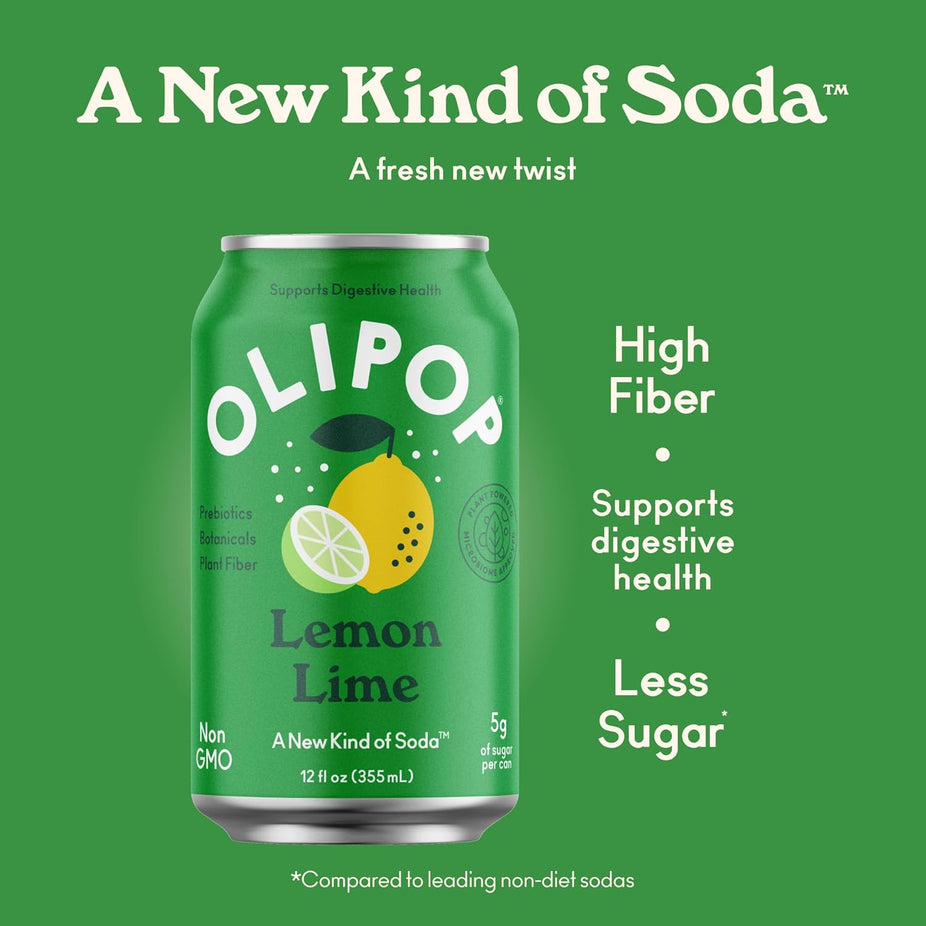 Lemon Lime Prebiotic Soda (4 Pack)