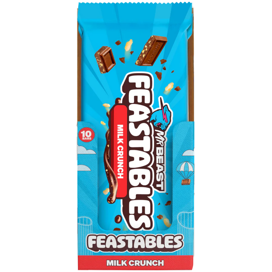 Milk Crunch Chocolate Bar (10 CT)