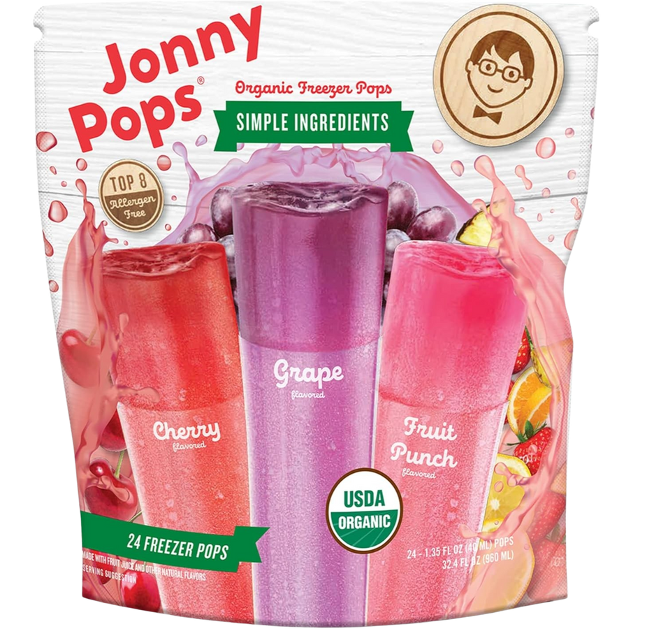 Organic 3 Flavor Freezer Pops (24 CT)