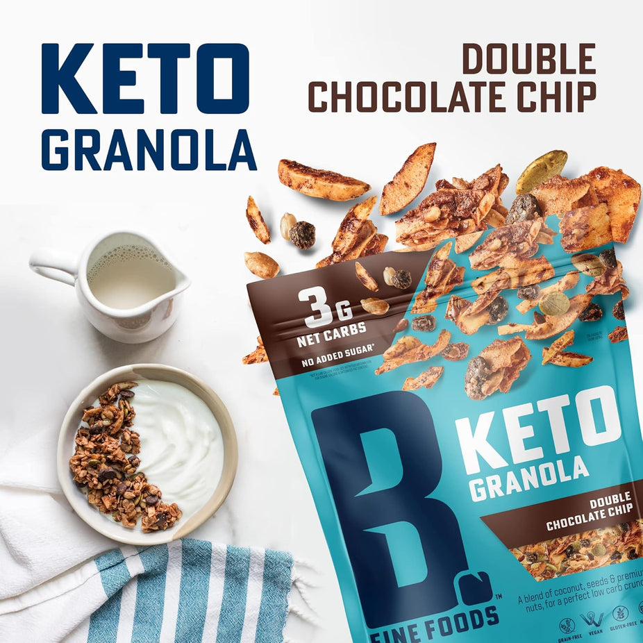 Double Chocolate Chip Keto Granola