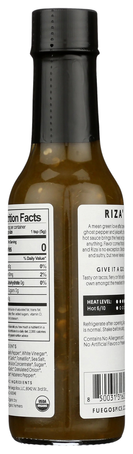 Organic Riza Hot Sauce