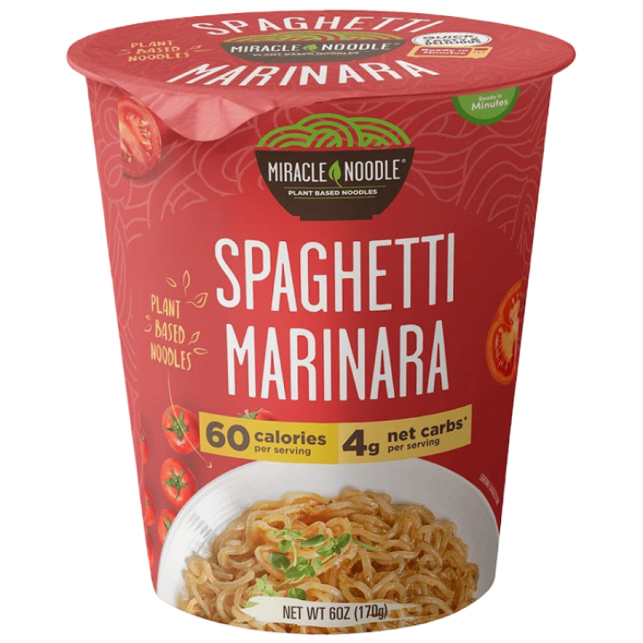 Low Carb Instant Cup Noodles Spaghetti Marinara (6 Pack)