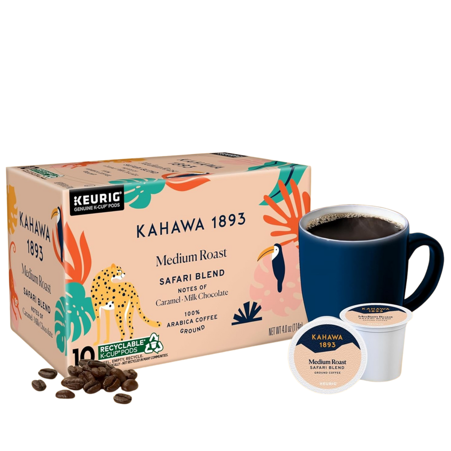 Medium Roast Coffee K-Cup Pods Safari Blend (10 CT)