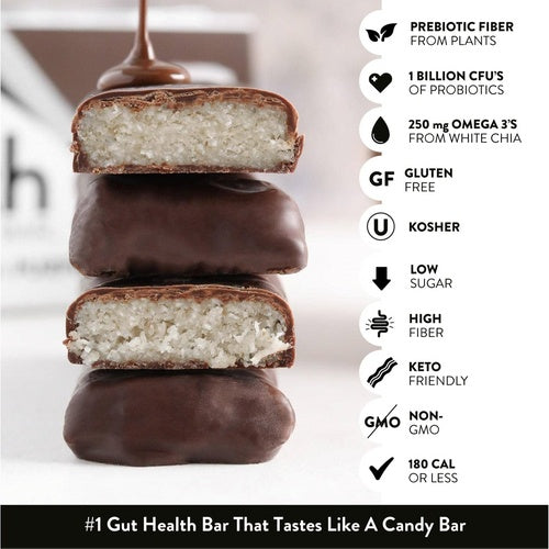 Dark Chocolate Coconut Prebiotic Keto Bar (12 CT)