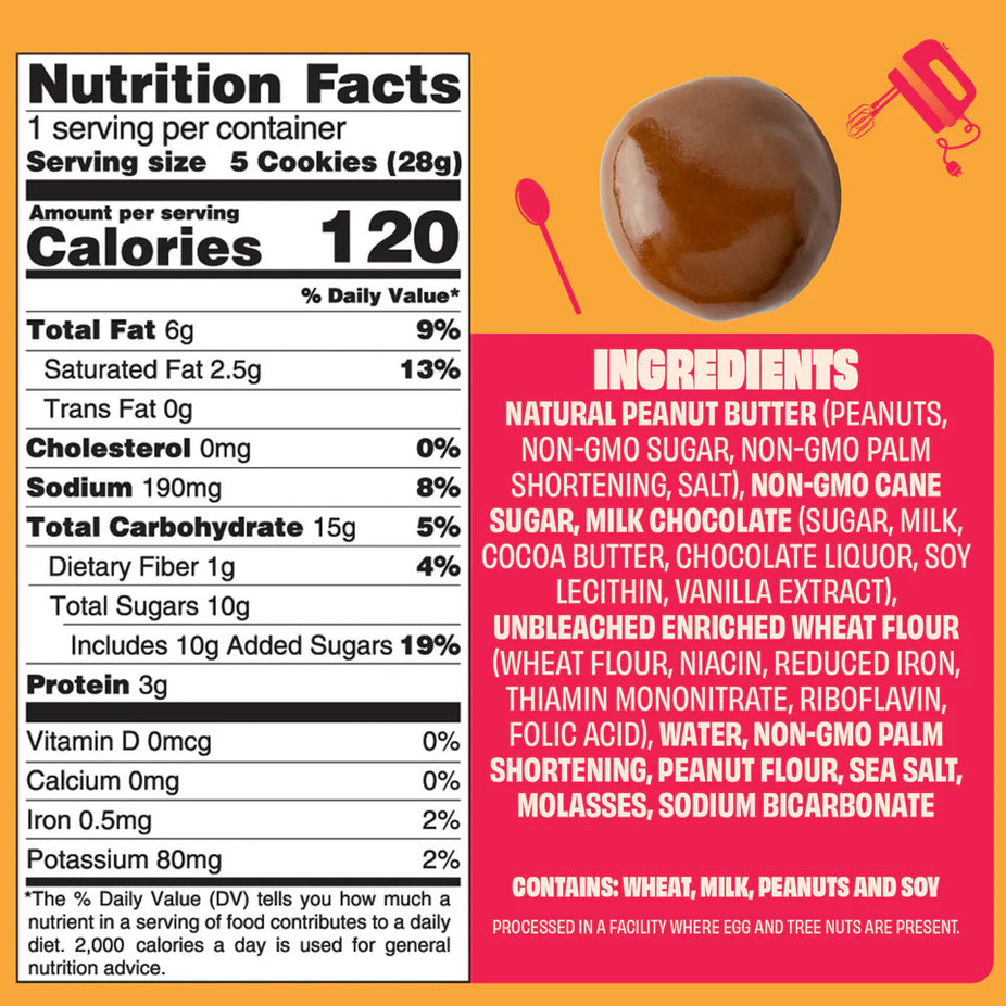Milk Chocolate Peanut Butter Cookie Bites (6 Pack)